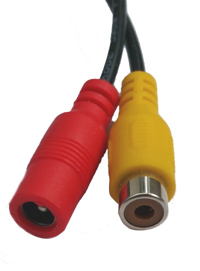 RCA style connectors on a reversing camera