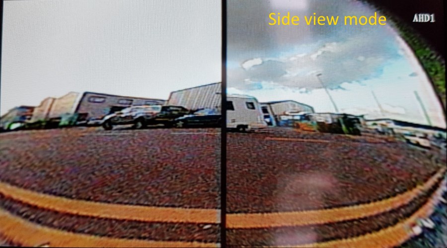 Reversing camera side view