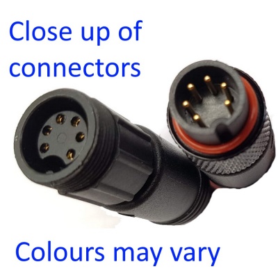 Twin lens adaptor for 6 pin connectors