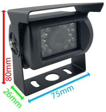 CMOS bracket reversing camera with guidelines