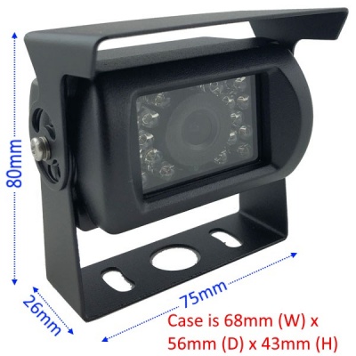 NTSC CCD bracket camera with 4 pin connectors
