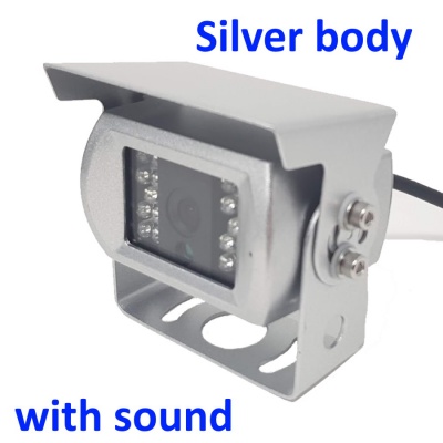 Silver CCD bracket camera with stainless steel bracket
