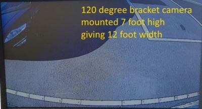White PAL CCD reversing camera with 4 pin connectors