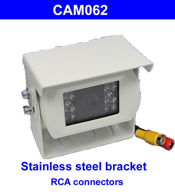 CCD bracket camera with RCA connectors