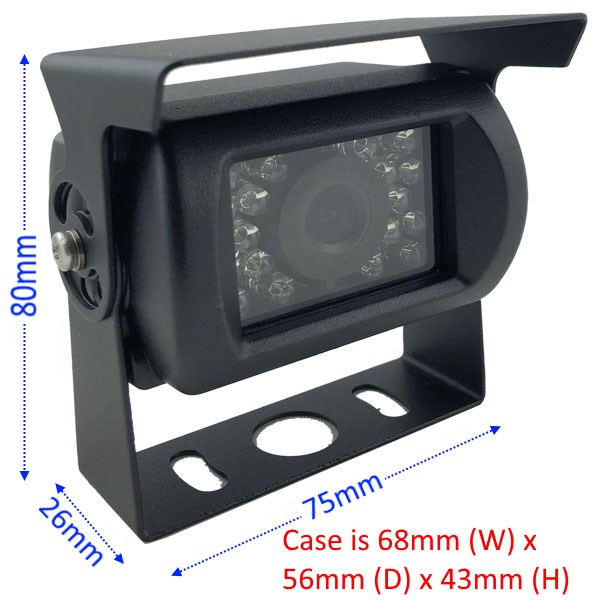 Narrow angle CCD bracket camera