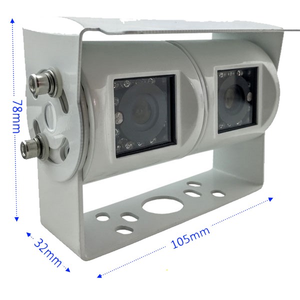 Twin lens CCD reversing camera with Sony 700 TVL CCD sensors