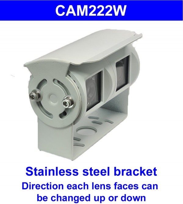 Twin lens CCD reversing camera with Sony 700 TVL CCD sensors
