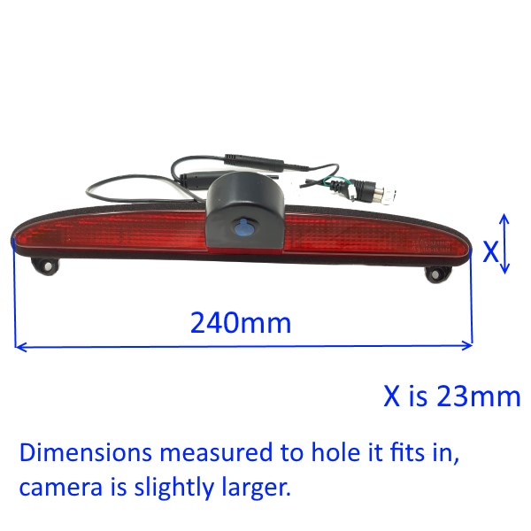 7 inch stand on dash monitor and Iveco Daily brake light reversing camera