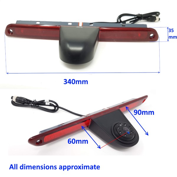 5 inch stand on dash monitor and Mercedes Sprinter brake light camera
