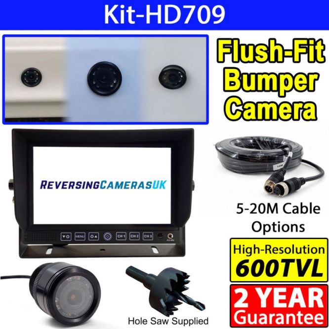Sony CCD Bumper/Bullet Reversing Camera Kit with 7