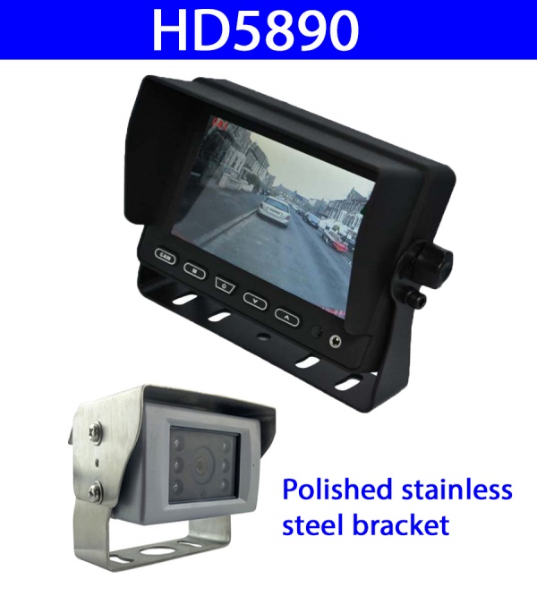 5 inch stand on dash monitor and CCD reversing camera