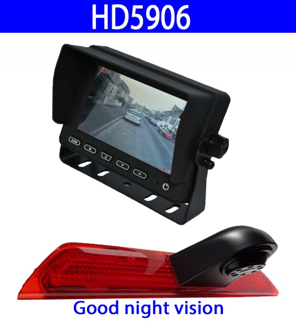 5 inch stand on dash monitor and Mercedes Sprinter brake light camera