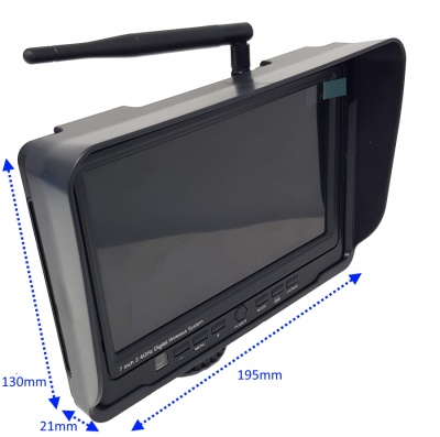 7 inch wireless monitor with suction mount