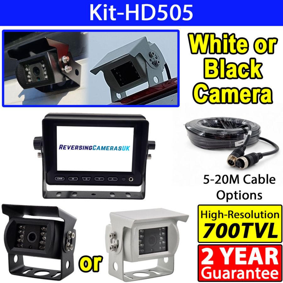 Recntangle Camera Sony CCD Stainless Steel Bracket Reverse Camera System with 5 inch ...