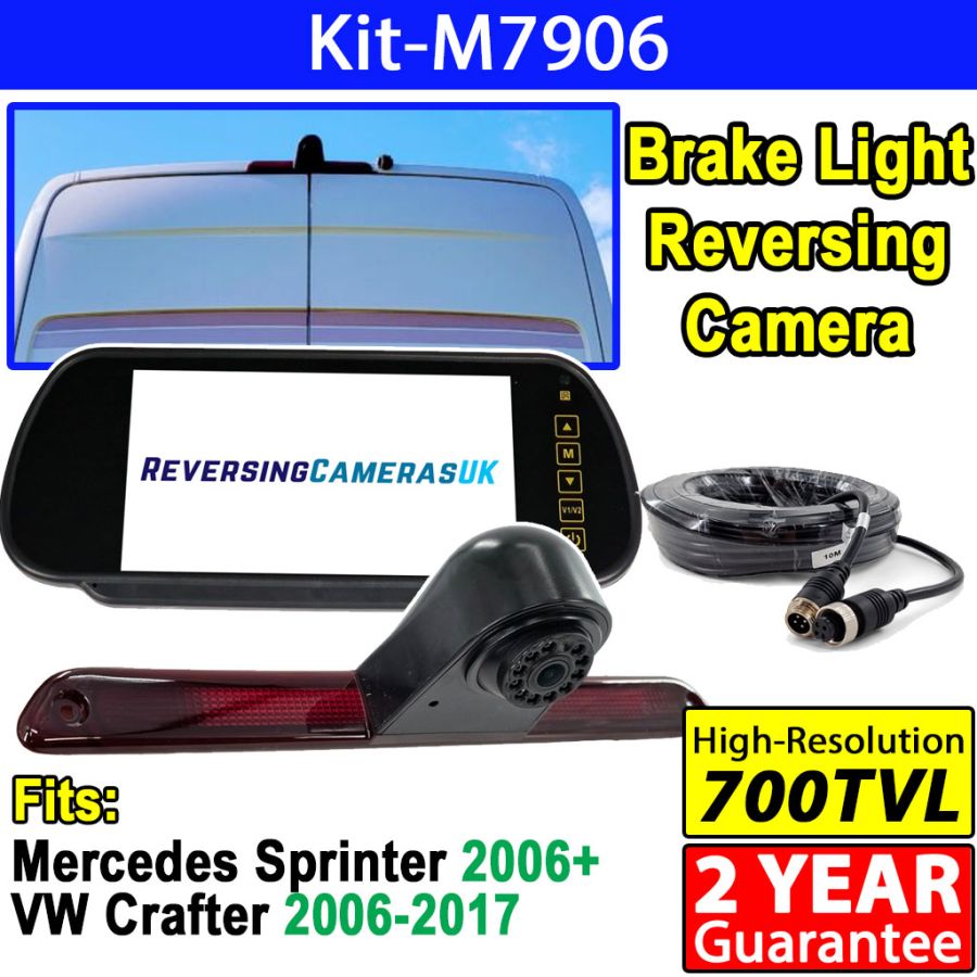 7" Mirror Monitor Brake Light Reversing Camera Kit For Mercedes Sprinter / VW Crafter – Mzorange