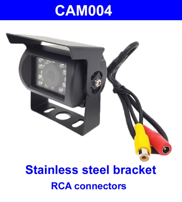 CCD PAL bracket camera with RCA connectors