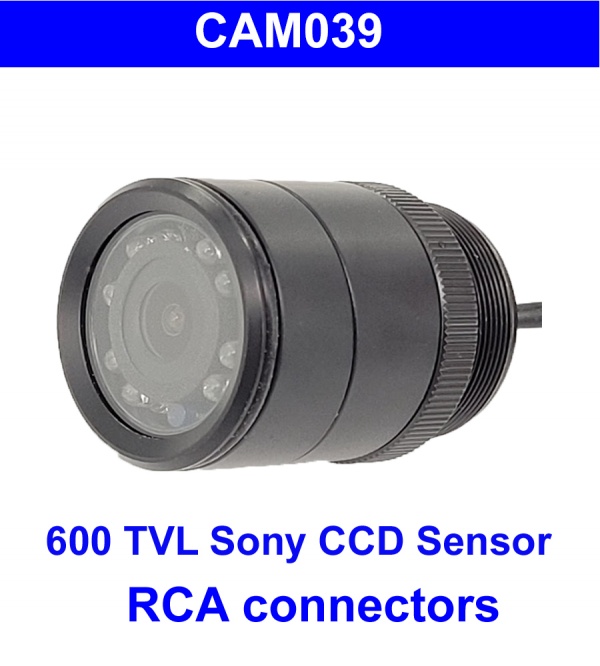CCD bullet reversing camera with RCA connectors Reversing Cameras UK