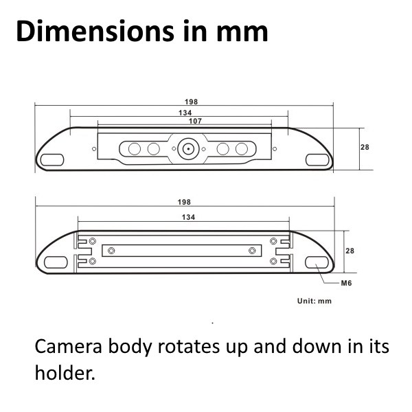 Number Plate Reverse Camera System with 5 inch Heavy Duty Monitor ...