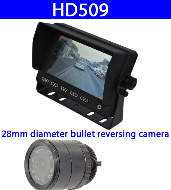 5 inch stand on dash monitor and CCD bullet reversing camera