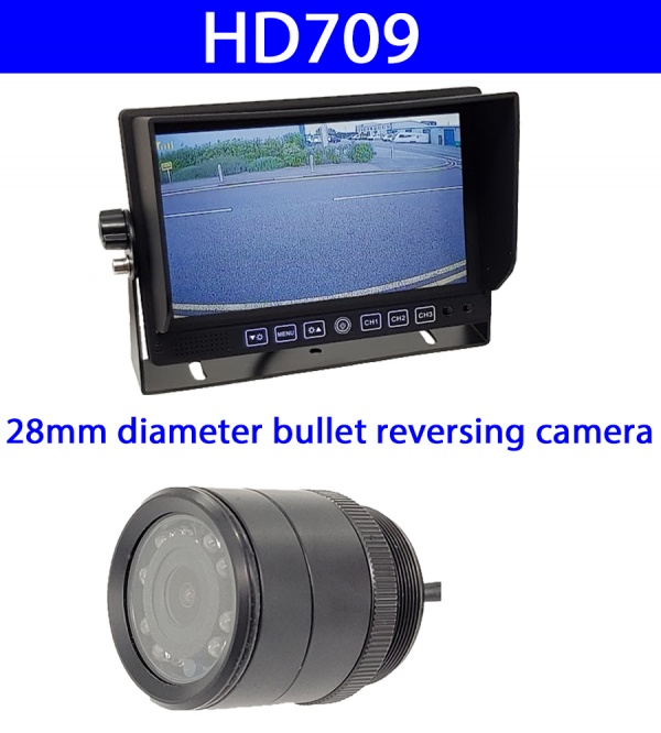 7 inch stand on dash monitor and CCD bullet reversing camera
