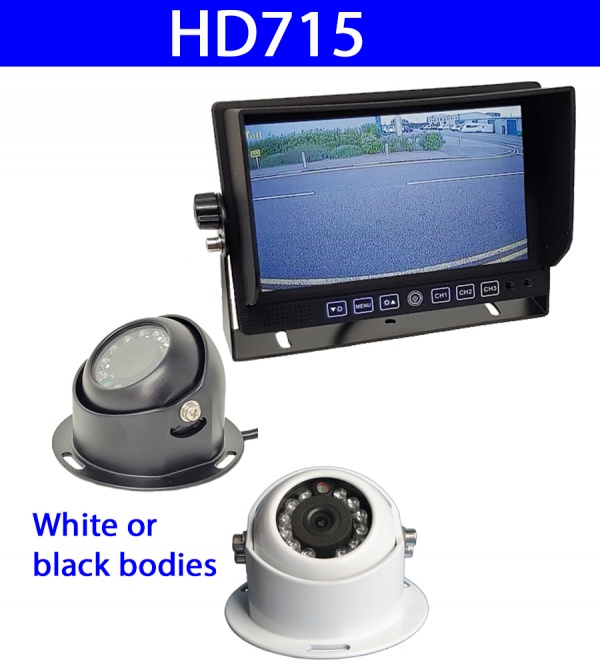 7 inch stand on dash monitor and CCD dome reversing camera