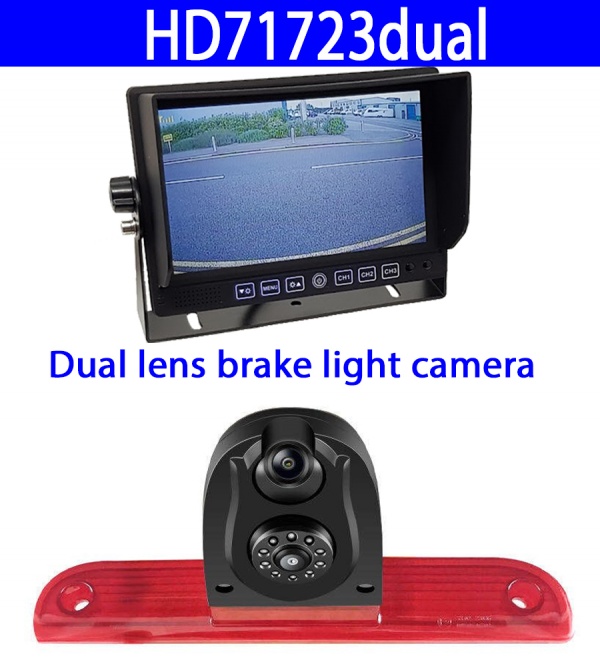 Fiat Ducato Dual Lens Reversing Camera and 7 inch heavy duty dash monitor