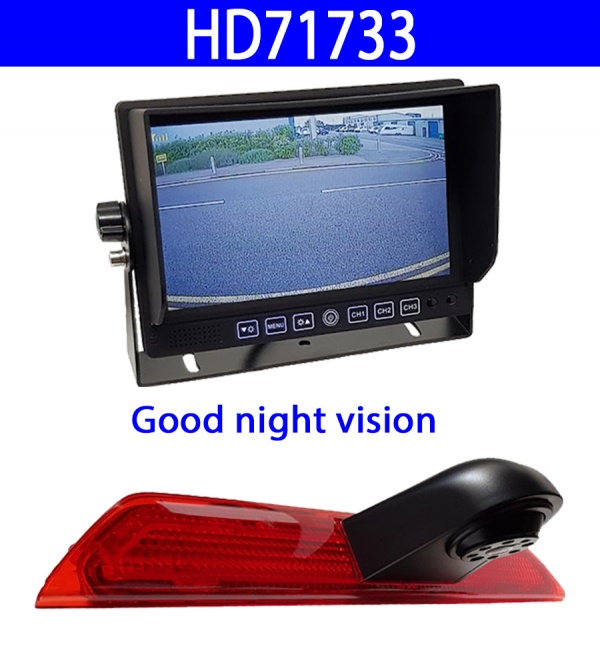 Stand on dash monitor and Ford Transit brake light reversing camera