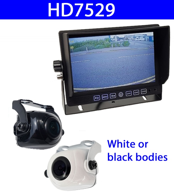 Heavy duty stand on dash monitor and mini CMOS camera