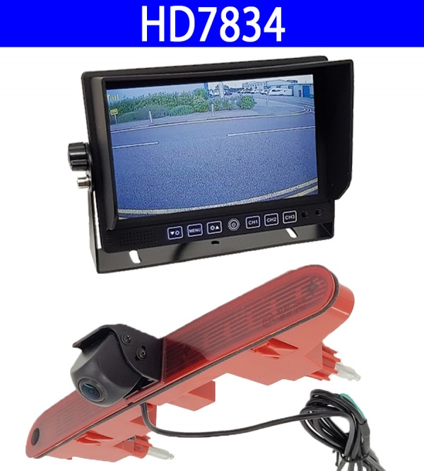 7 inch dash monitor and Citreon Partner brake light camera