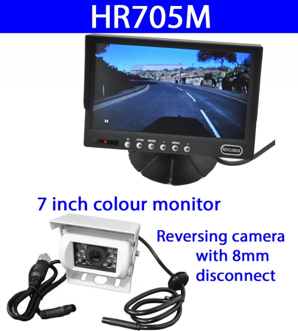 7 inch colour reversing camera system for motorhomes