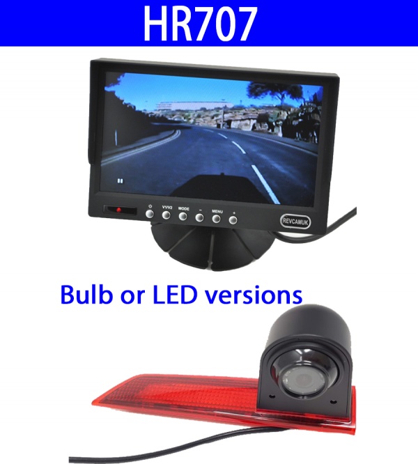 7 inch colour dash monitor and Ford Transit Custom brake light camera