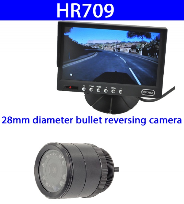 7 ich colour dash monitor and CCD bullet reversing camera