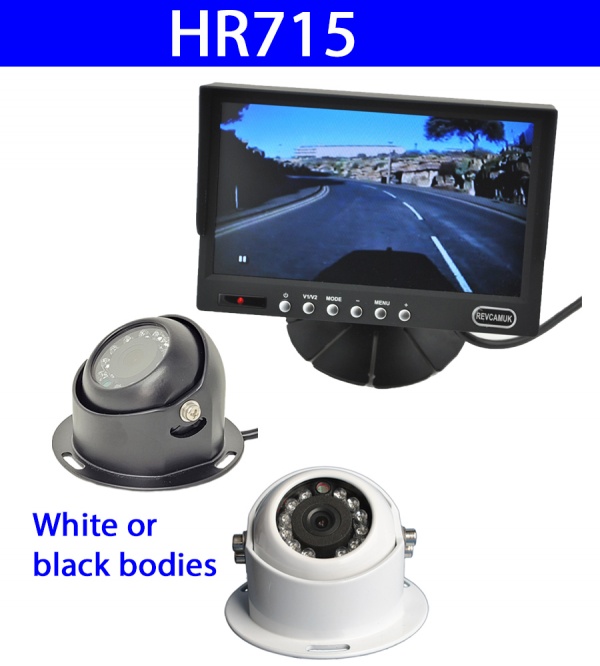 7 inch colour dash monitor and CCD dome reversing camera