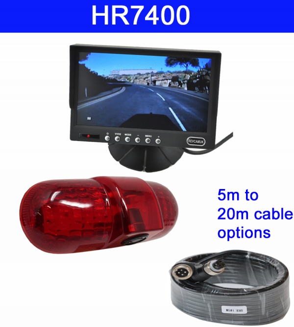 7 inch colour dash monitor and Vauxhall Vivaro CCD brake light reversing camera