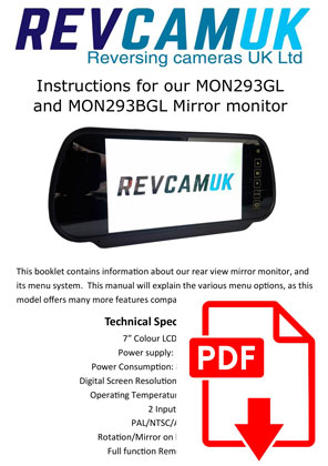 Dual Lens Reversing Camera with 7