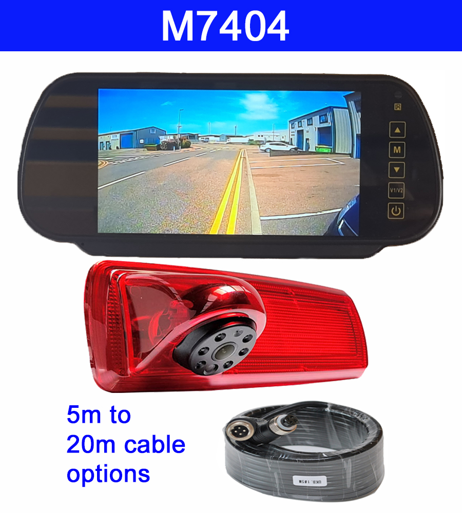 Vauxhall Vivaro brake light camera and mirror monitor