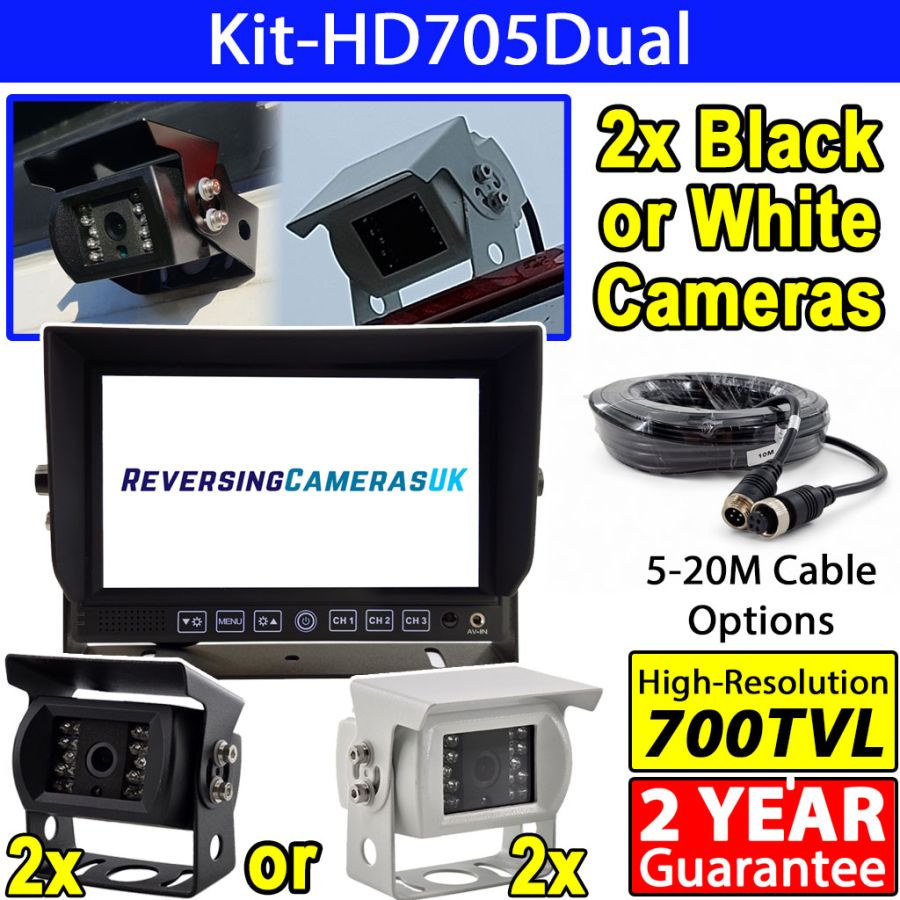 Broadcasting Reverse Camera Heavy Duty CCD Reversing Camera System with 2 Cameras | Reversing ...