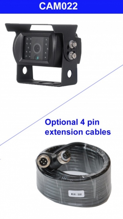 CCD bracket reversing camera with 4 pin connectors PAL