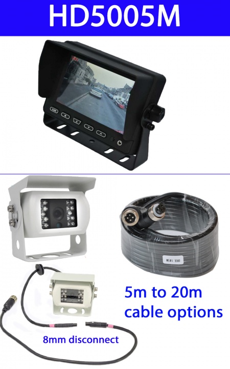 5 inch reversing camera system for motorhomes