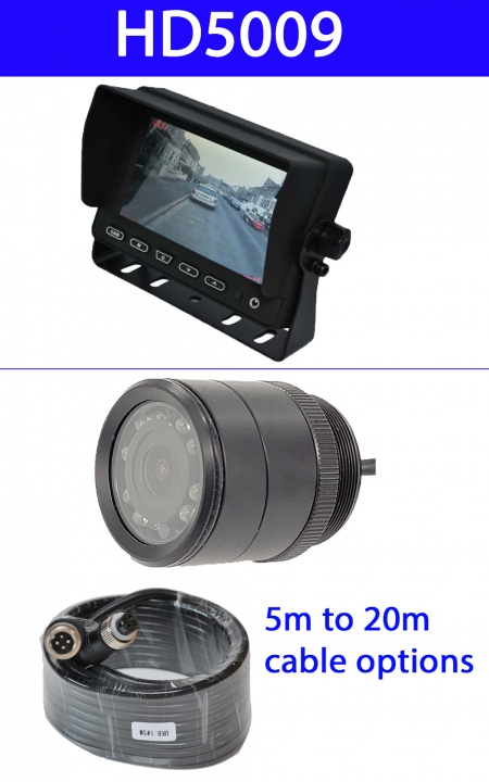 5 inch stand on dash monitor and CCD bullet reversing camera