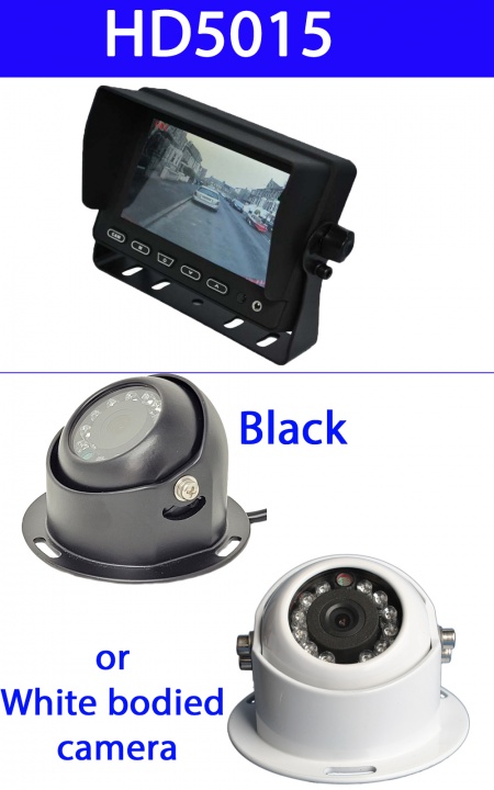 5 inch stand on dash monitor and CCD dome reversing camera