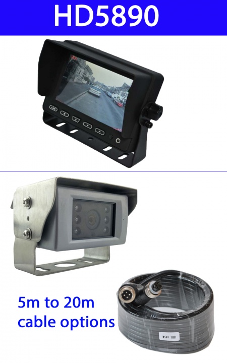 5 inch stand on dash monitor and CCD reversing camera