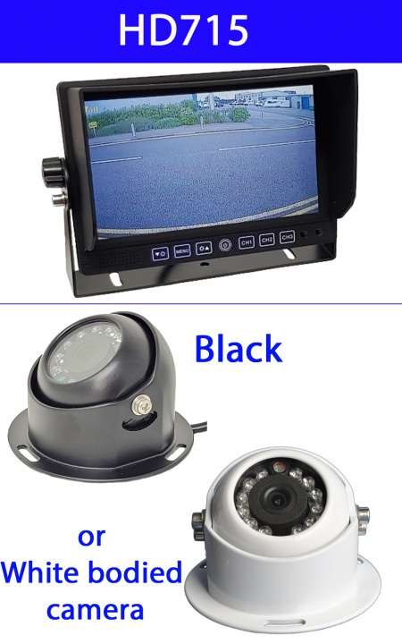 7 inch stand on dash monitor and CCD dome reversing camera