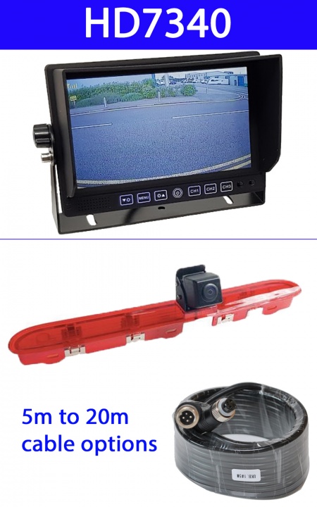 7 inch Dash monitor and Peugeot Expert 2016+ Reversing Camera