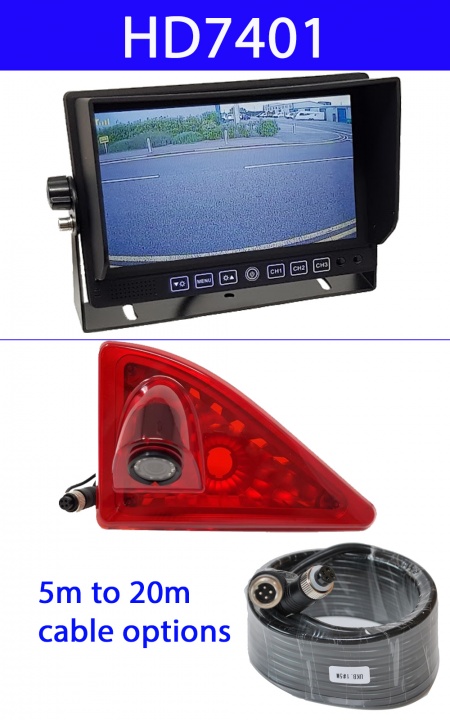 Renault Master Brake Light Camera and Dash Mount Monitor