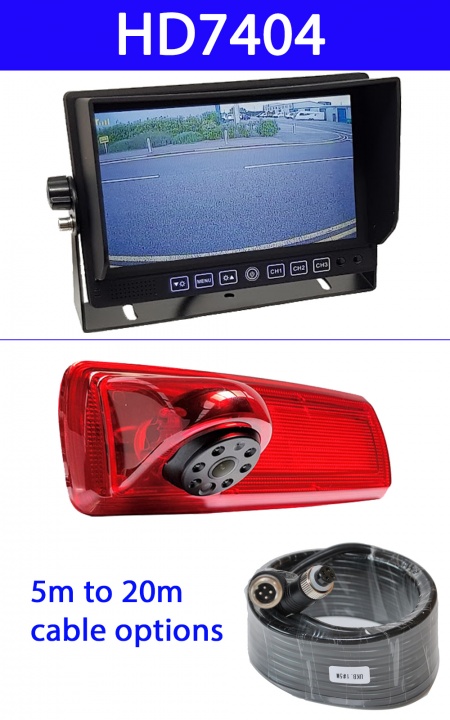 Vauxhall Vivaro brake light camera and dash mount  monitor