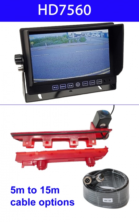 Dash monitor and T5 brake light camera - barn door version