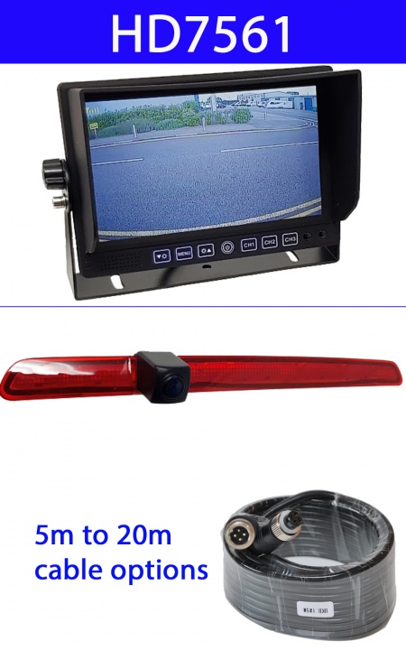 T6 VW Transporter brake light camera and dash mount monitor