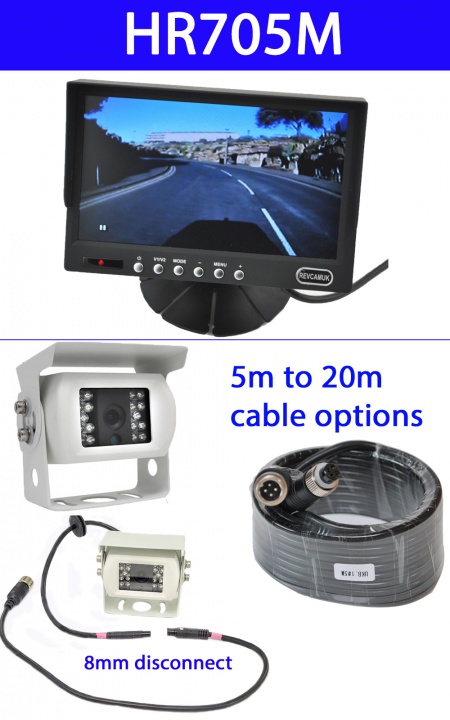 7 inch colour reversing camera system for motorhomes