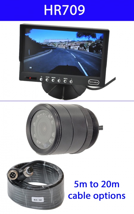 7 ich colour dash monitor and CCD bullet reversing camera